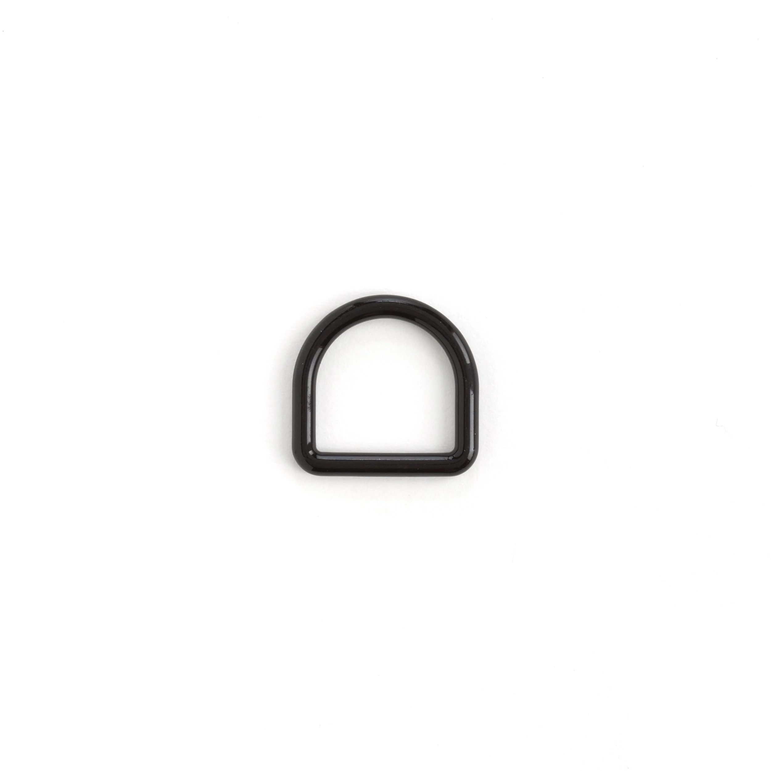 Decorative Solid Dee Ring Glossy Black - Image 2