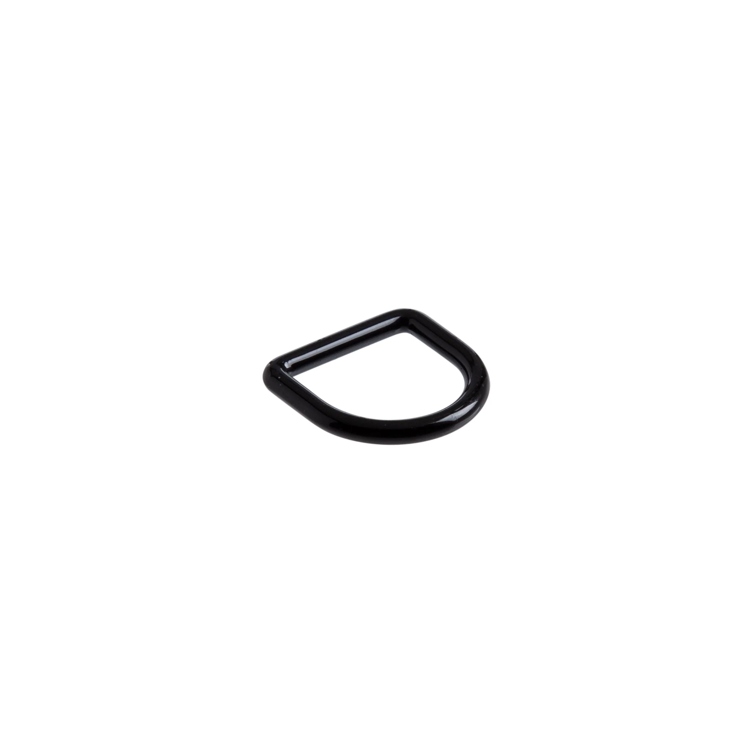 Decorative Solid Dee Ring Glossy Black - Image 4