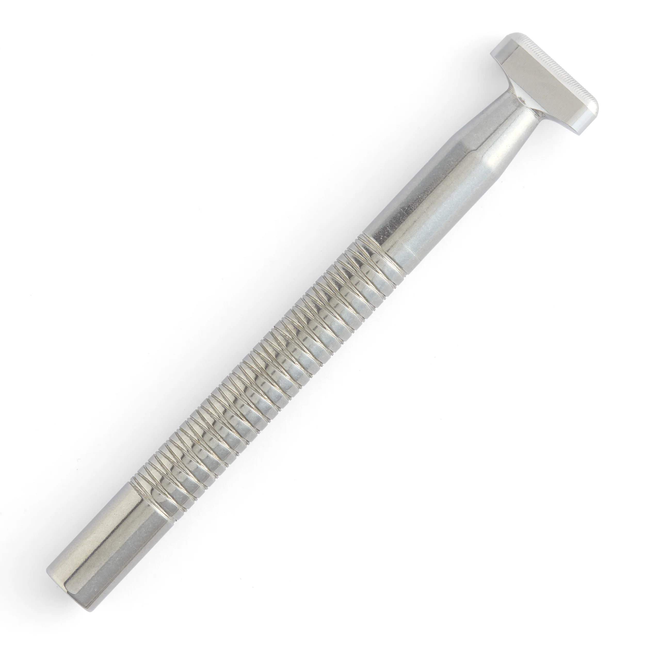 Large Horizonal Lined Thumbprint Stainless Steel Stamp - Image 2