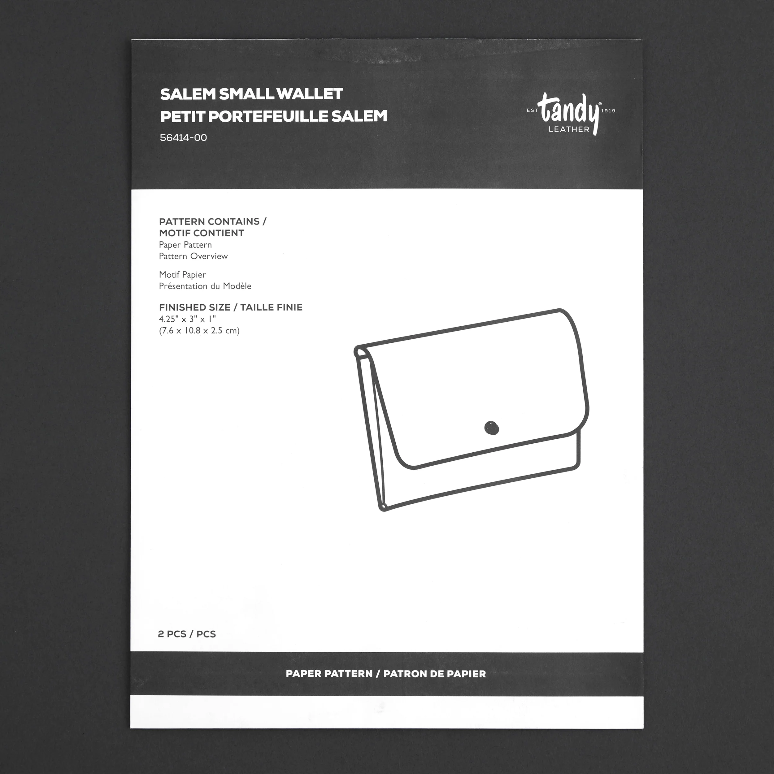 Salem Small Wallet Paper Pattern - Image 3