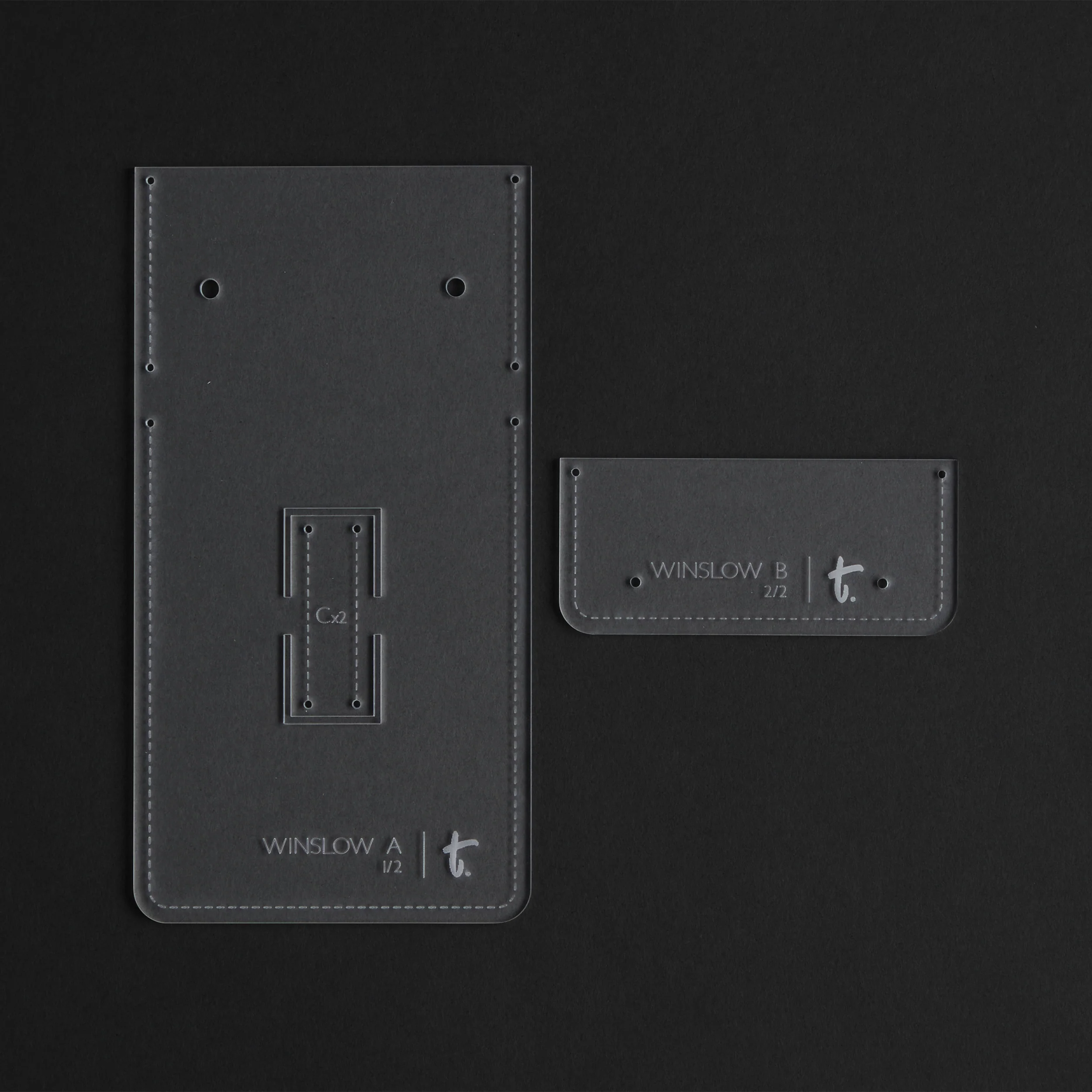 Winslow Small Wallet Acrylic Template